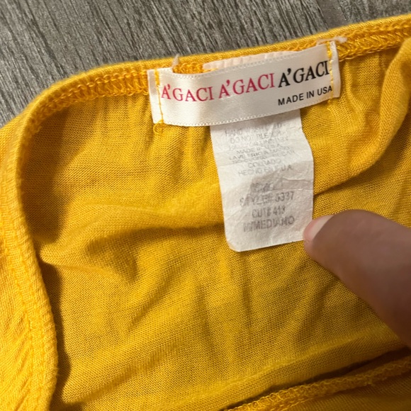 Yellow Strapless Blouse - Picture 2 of 6